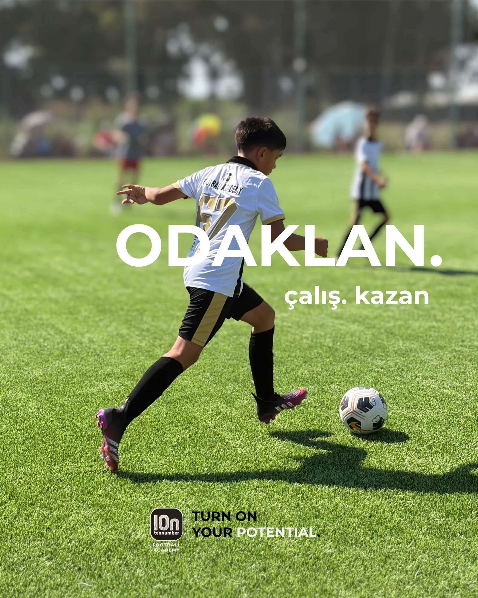 Antalya çocuk futbol antrenmanı - top sürme çalışması, 10n tennumber Football Academy